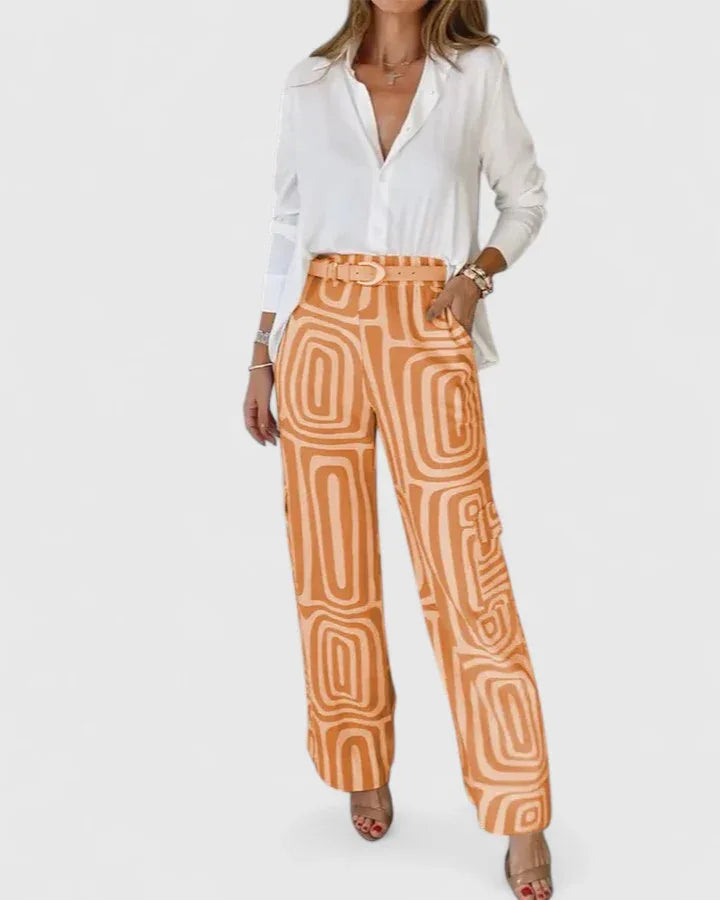Elegant Two-Piece Set (Includes a Free Belt)