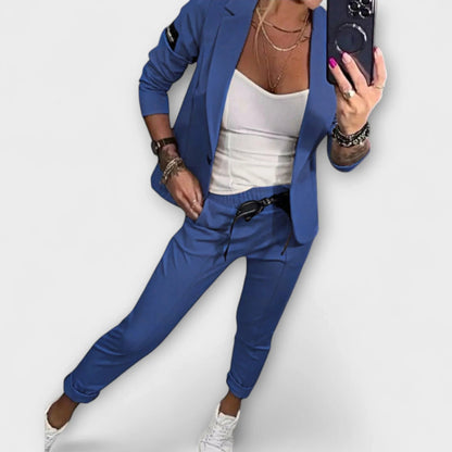 Elegant Set of Top, Jacket, and Pants