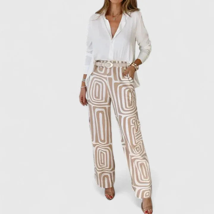 Elegant Two-Piece Set (Includes a Free Belt)