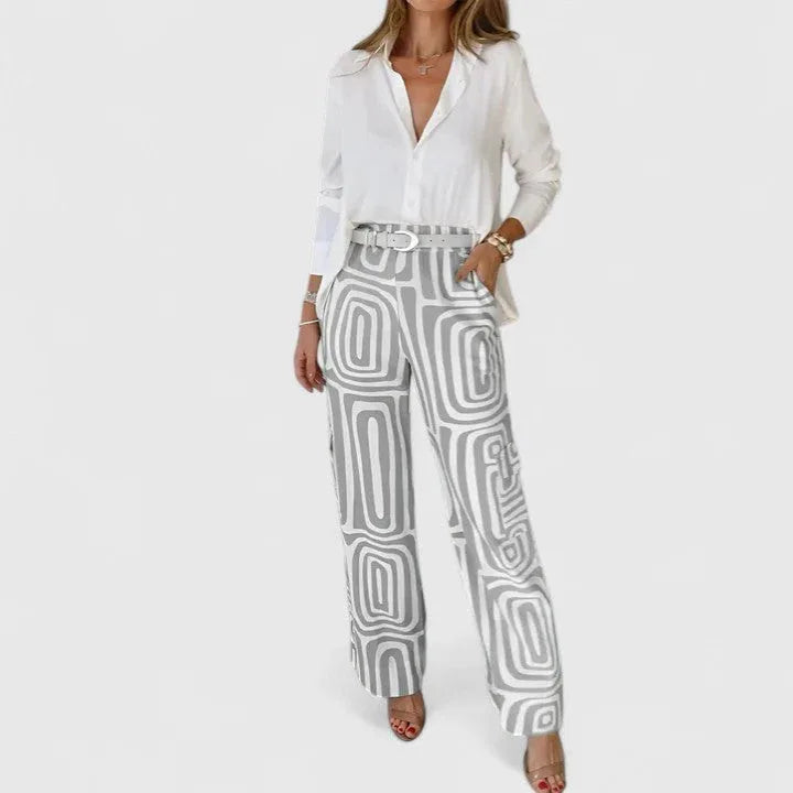 Elegant Two-Piece Set (Includes a Free Belt)
