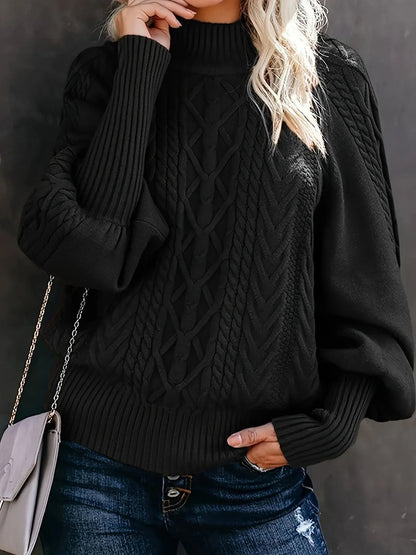 Casual Long Sleeve Knitted Sweater