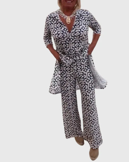 Elegant Vintage Two-Piece Set