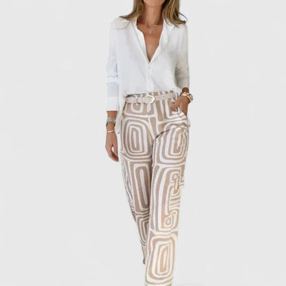 Elegant Two-Piece Set (Includes a Free Belt)