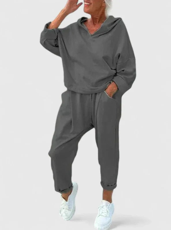 Comfortable Hooded Sweatshirt Set