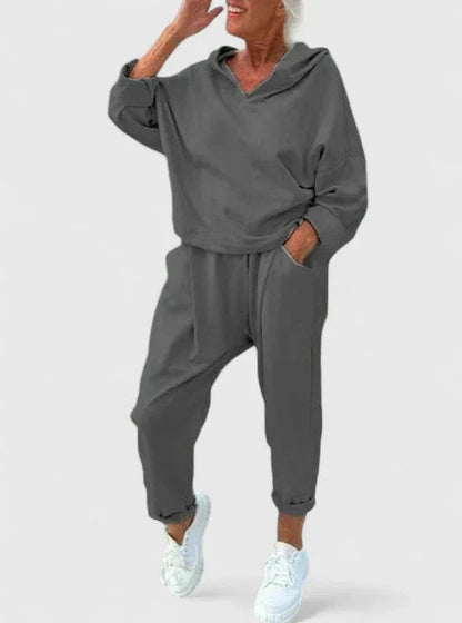 Comfortable Hooded Sweatshirt Set
