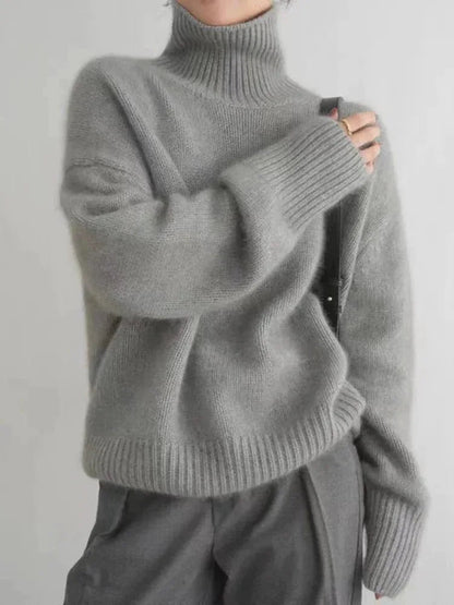 Luxe Cashmere Turtleneck Sweater