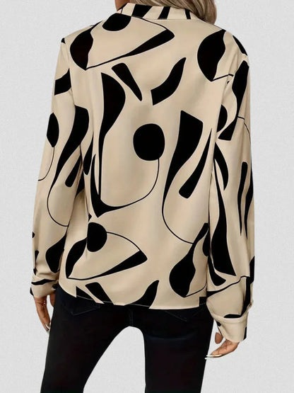 LYRA SATIN LOOK BLOUSE