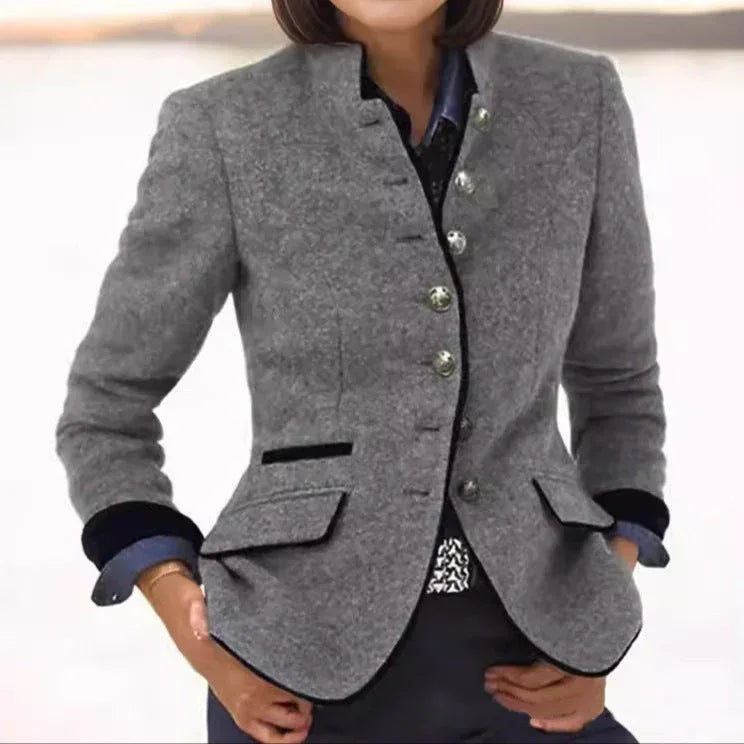 Classic Wool Blend Blazer