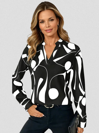 LYRA SATIN LOOK BLOUSE