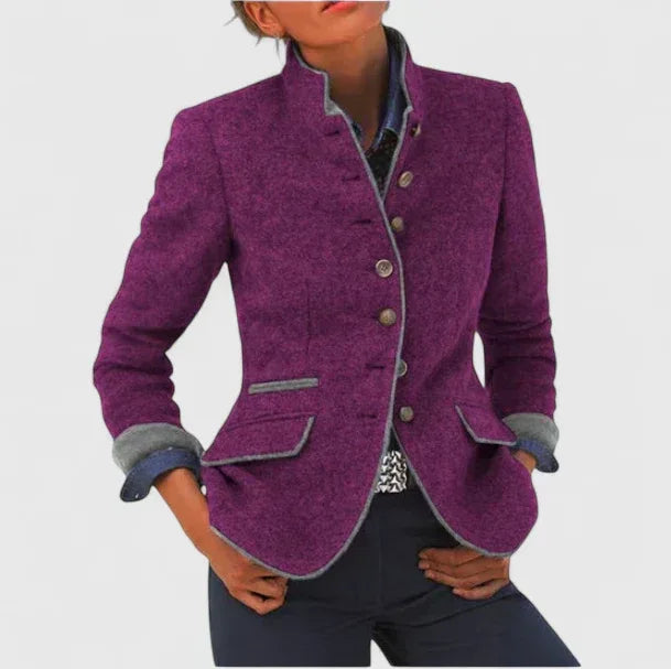 Classic Wool Blend Blazer
