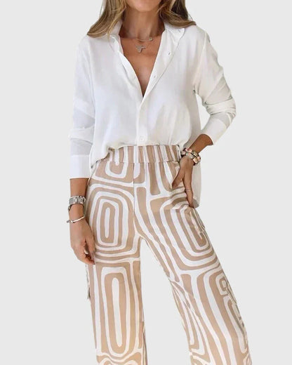 Stylish Pants + Free Blouse & Belt