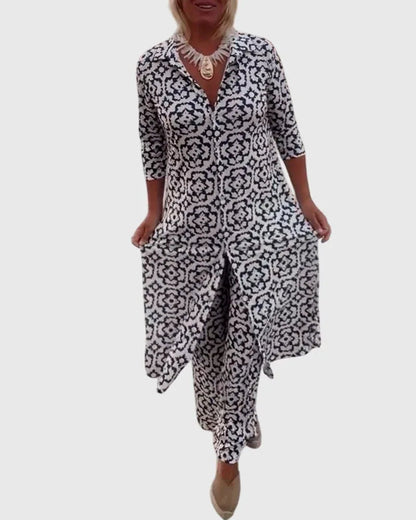 Elegant Vintage Two-Piece Set
